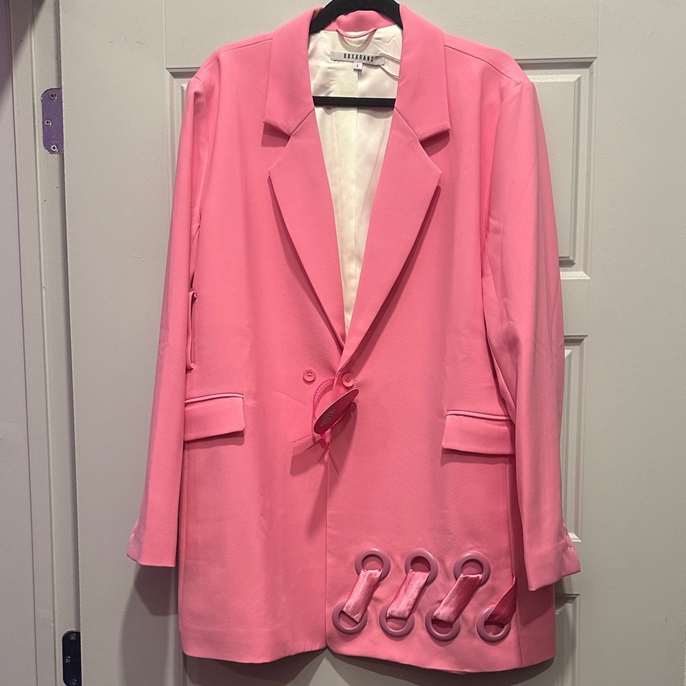 BBXBRAND Pink Women's Blazer